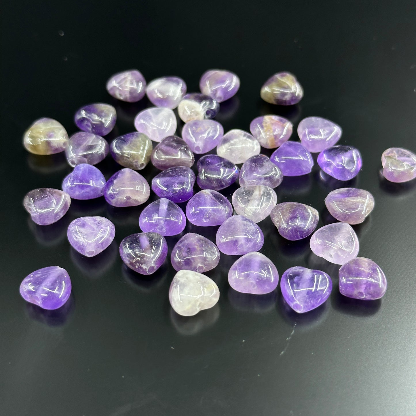 KEVI-DIY-【10 MM】Natural Crystal Beads  (1 Strand about 36-40PCS)Semi-finished Crystal Beads