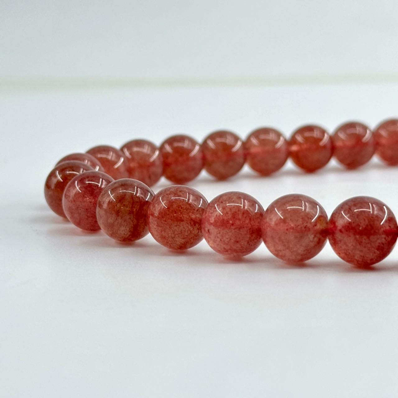 KEVI-DIY-【12 MM】Natural Crystal Beads  (1 Strand about 32PCS)