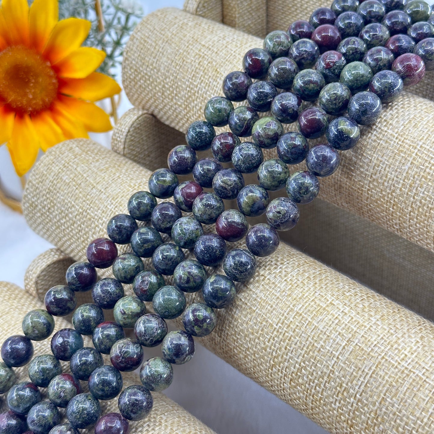 KEVI-DIY-【12 MM】Natural Crystal Beads  (1 Strand about 32PCS)