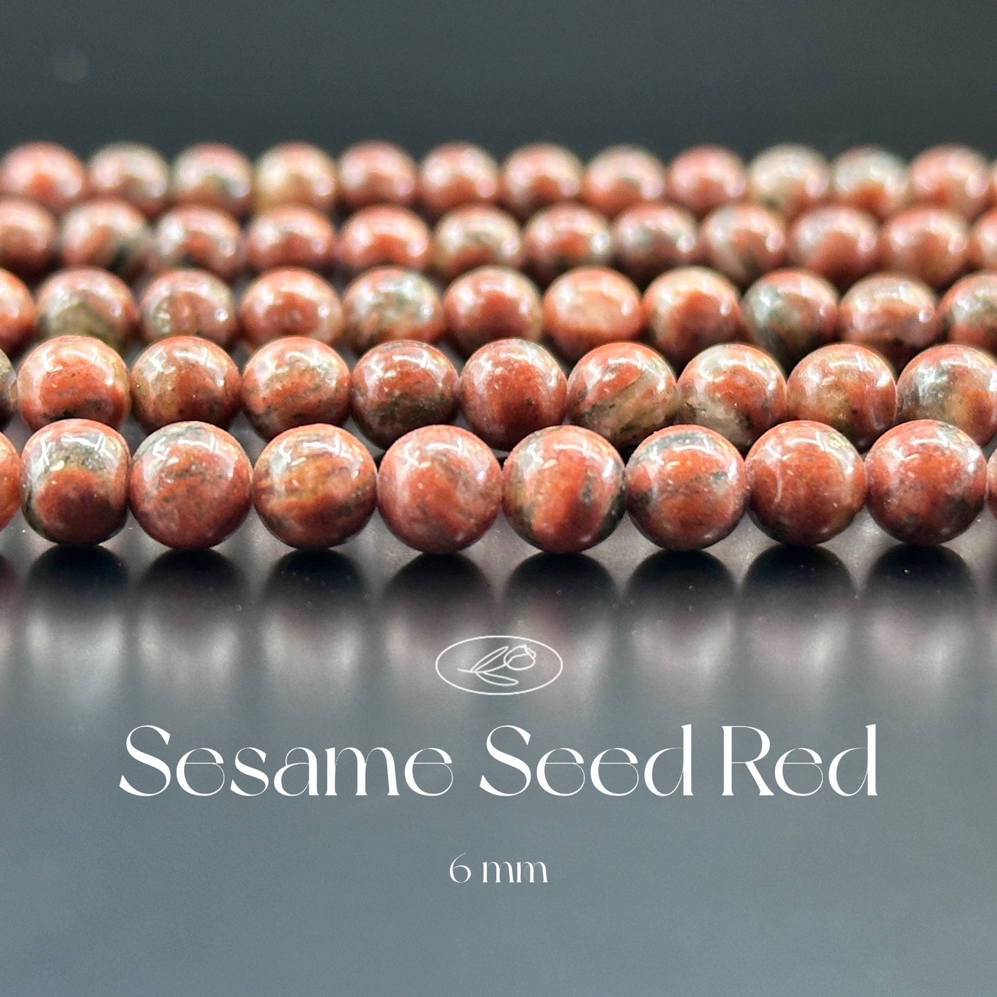 KEVI-DIY-【6 MM】Natural  Crystal Semi-finished Beads (1 Strand about 58-65PCS)