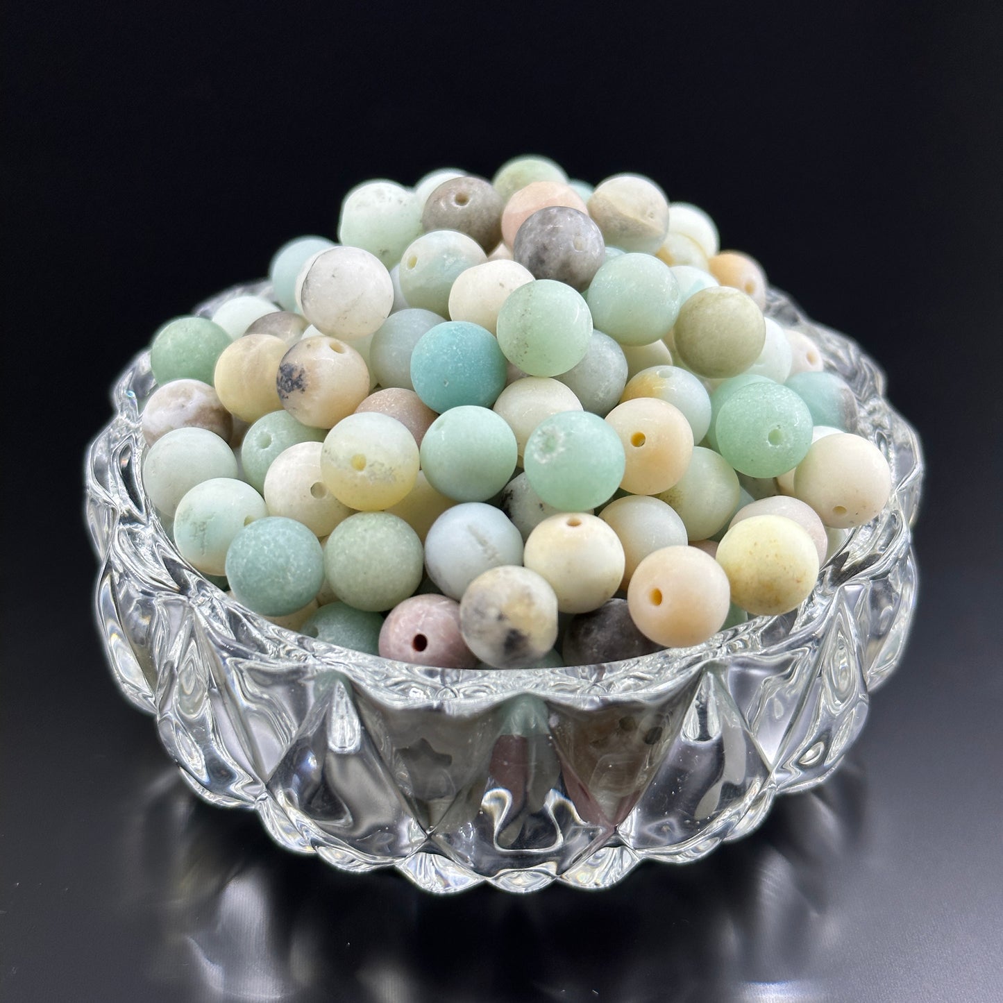 KEVI-DIY 8mm（±0.5mm)  Natural Crystal Bead Set | 180 Beads + Free Elastic  Strings & Charming Spacers | Make 8 Bracelets