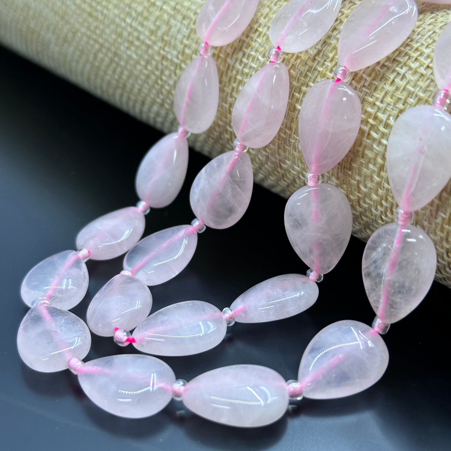 KEVI-DIY 【13*18mm】Natural Crystal Water Drop Shape Beads (20PCS/Strand)DIY Accessories Necklace Bracelet Hair Accessories Materials