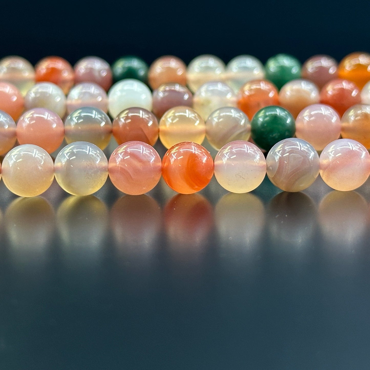 KEVI-DIY-【10 MM】Natural Crystal Beads  (1 Strand about 36-40PCS)Semi-finished Crystal Beads