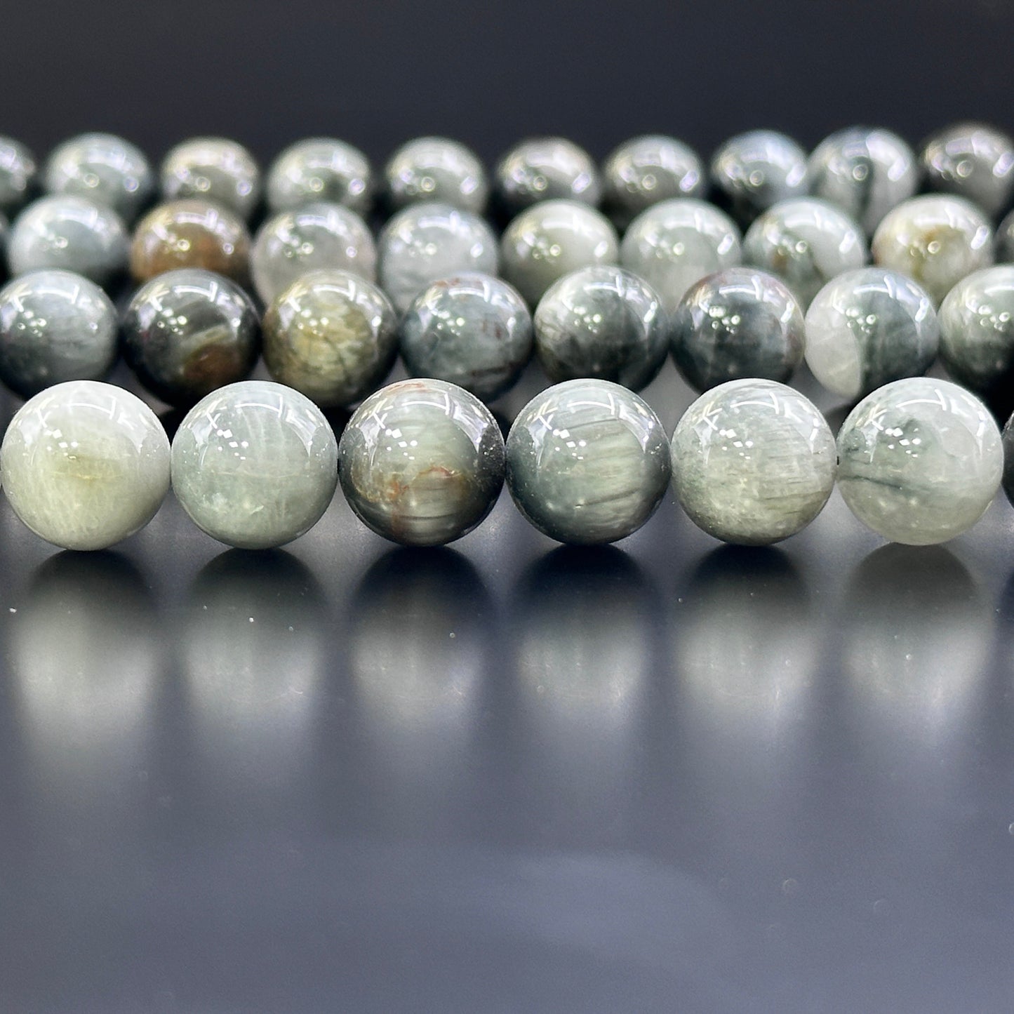 KEVI-DIY-【12 MM】Natural Crystal Beads  (1 Strand about 32PCS)