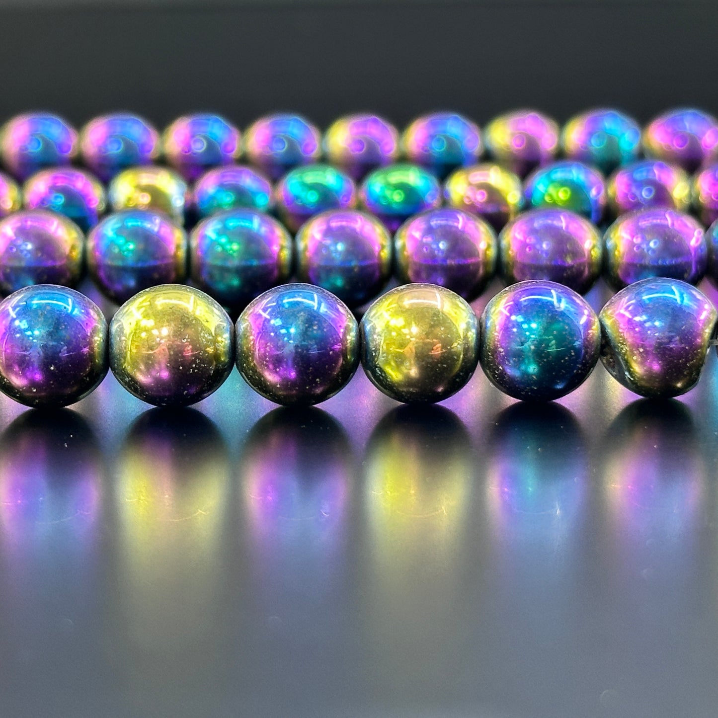 KEVI-DIY-【10 MM】Natural Crystal Beads  (1 Strand about 36-40PCS)Semi-finished Crystal Beads