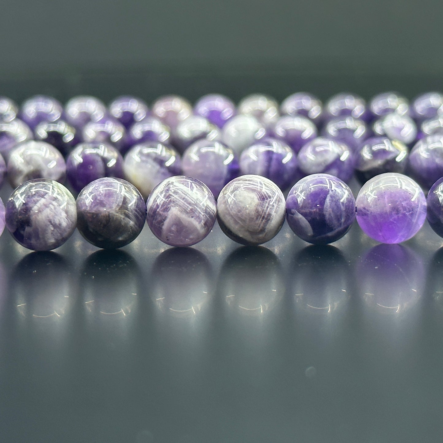 KEVI-DIY-【10 MM】Natural Crystal Beads  (1 Strand about 36-40PCS)Semi-finished Crystal Beads