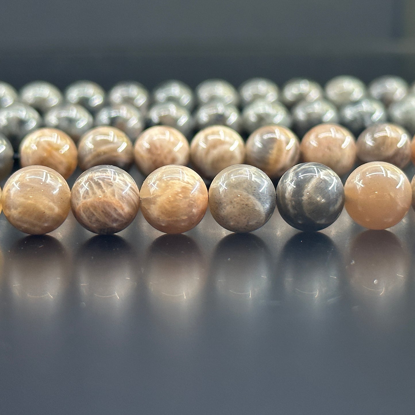 KEVI-DIY-【10 MM】Natural Crystal Beads  (1 Strand about 36-40PCS)Semi-finished Crystal Beads