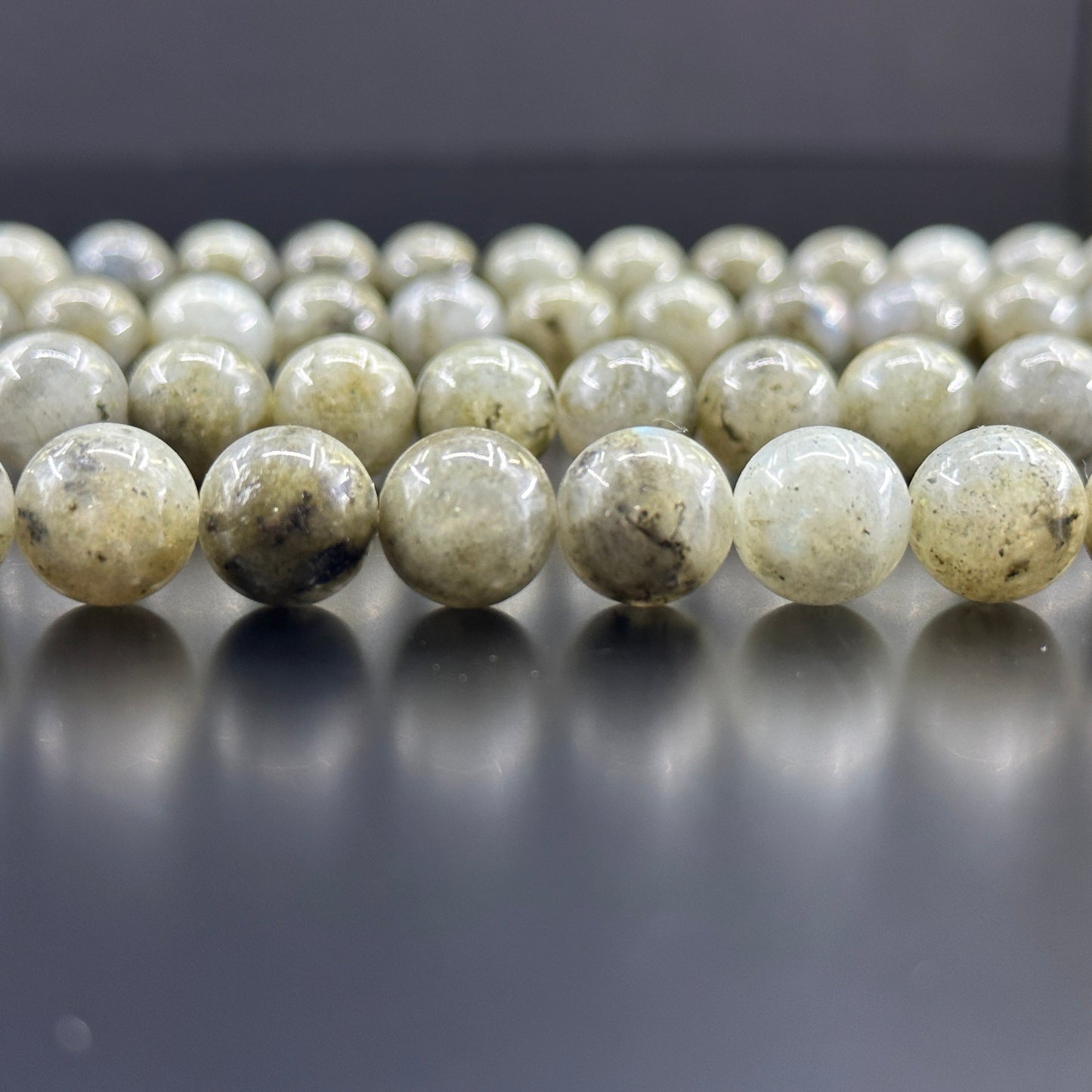 KEVI-DIY-【12 MM】Natural Crystal Beads  (1 Strand about 32PCS)