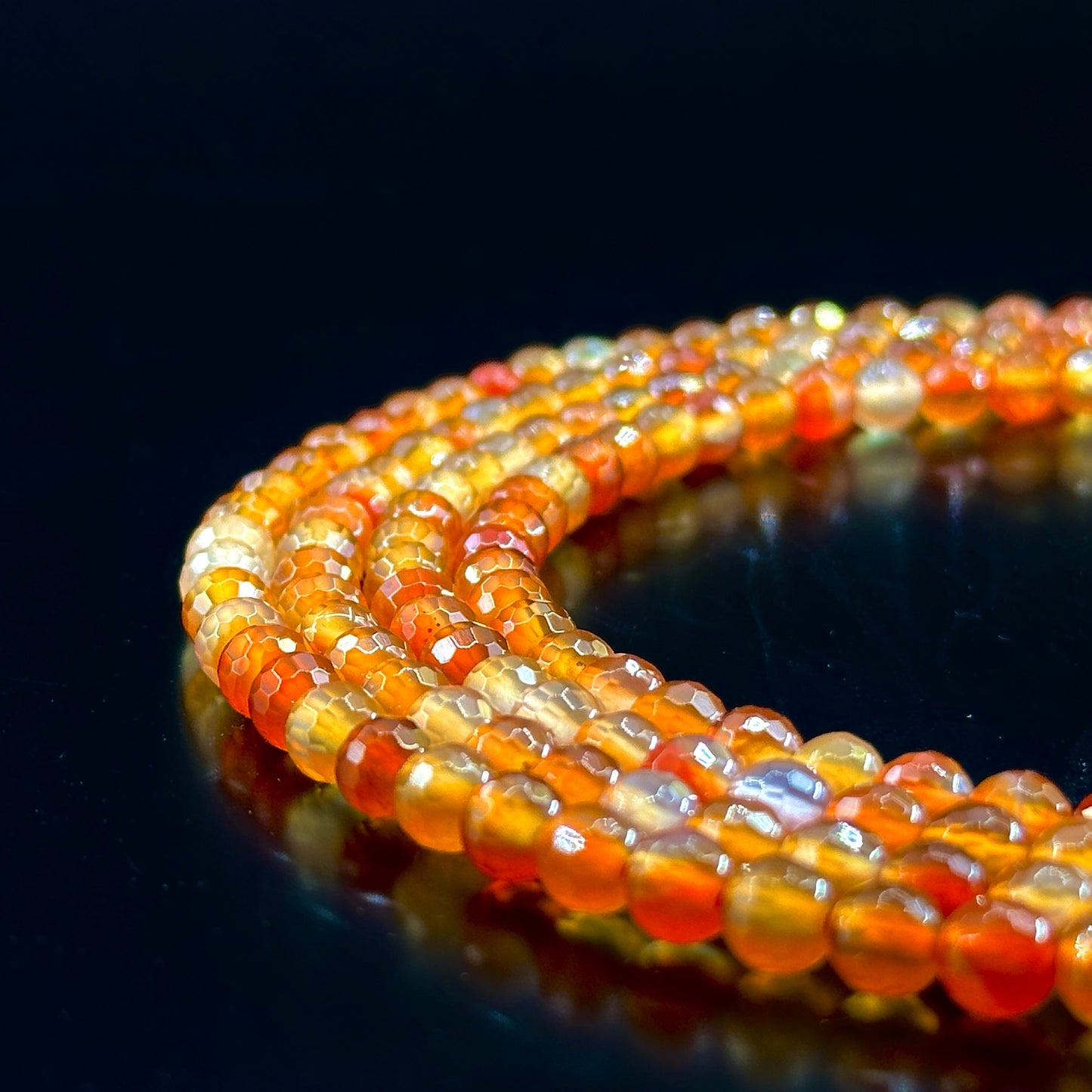 KEVI-DIY-【6 MM】Natural  Crystal Semi-finished Beads (1 Strand about 58-65PCS)