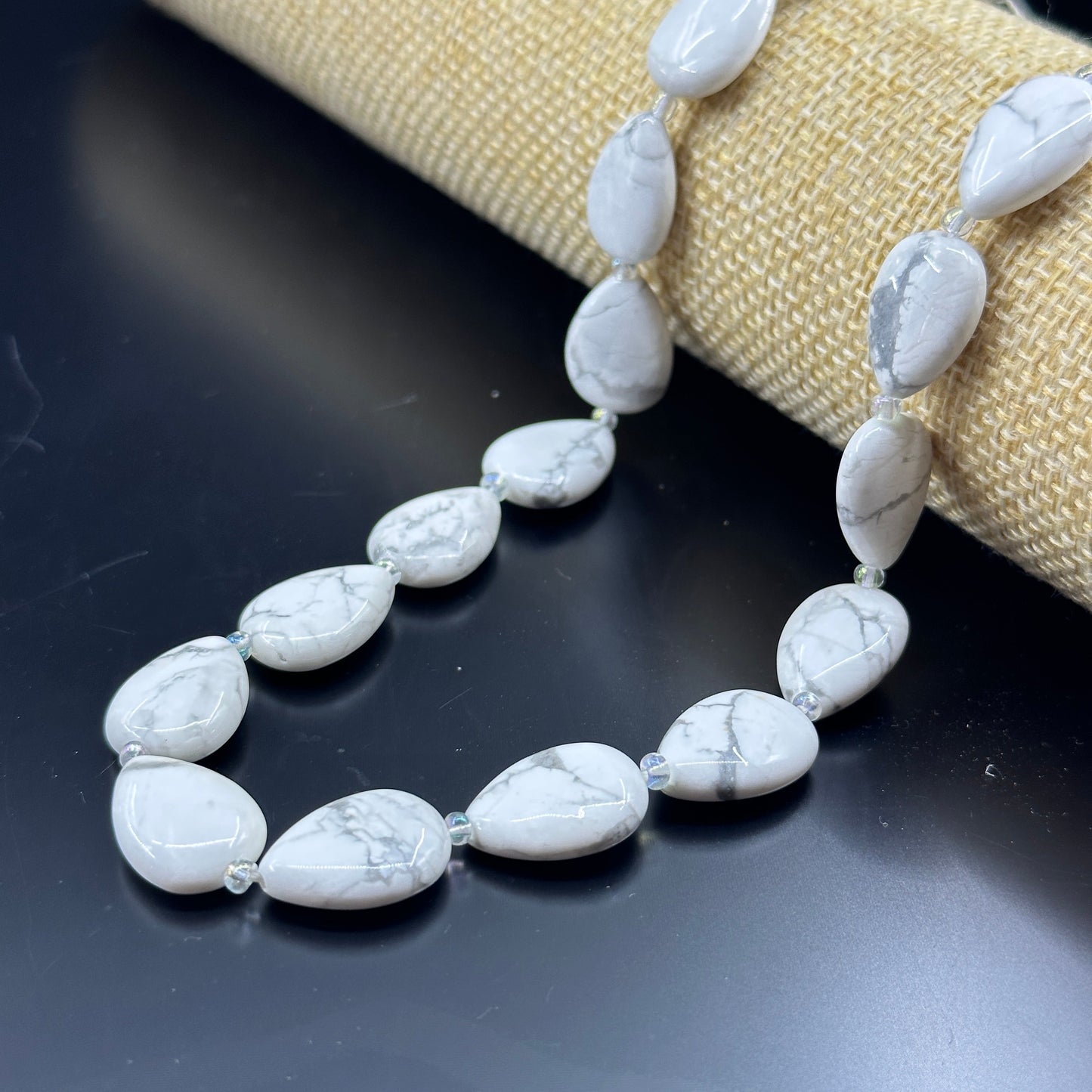 KEVI-DIY 【13*18mm】Natural Crystal Water Drop Shape Beads (20PCS/Strand)DIY Accessories Necklace Bracelet Hair Accessories Materials