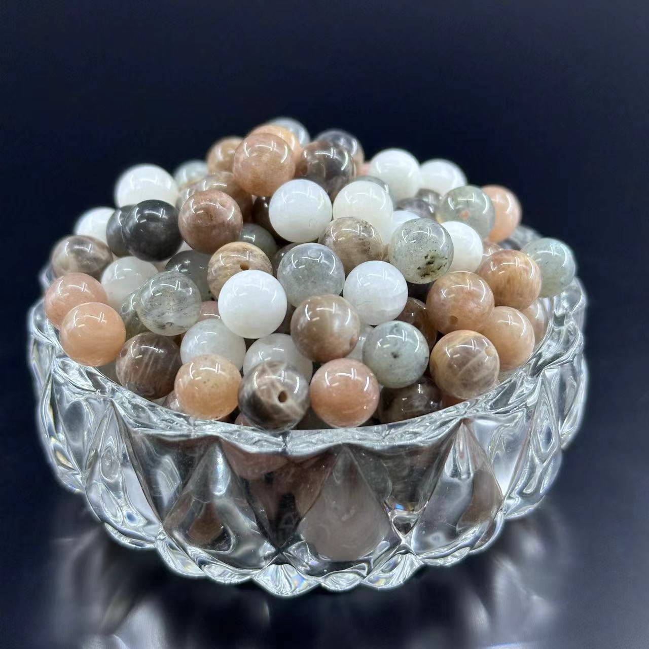 KEVI-DIY 【VIP】8mm Natural Crystal Beads (Over 180 Pcs) With Box Needles Strings Spacers